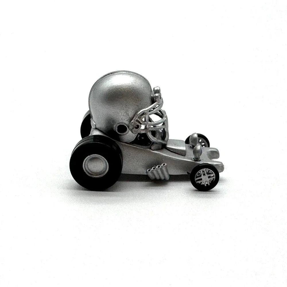 Football Helmet Dragster‎ Buggy Car Silver Plastic 2006 Vintage Toy